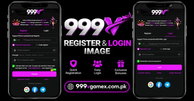 999v app register and login steps